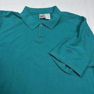 Vintage Nike Embroidered Polo Shirt Swoosh 90s Gray Tag Mens Sz Large